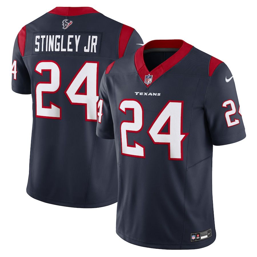 Men Houston Texans #24 Derek Stingley Jr. Nike Navy Vapor F.U.S.E. Limited NFL Jersey